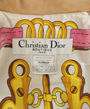 Dior suede equestrian print runway jacket, SS 2000