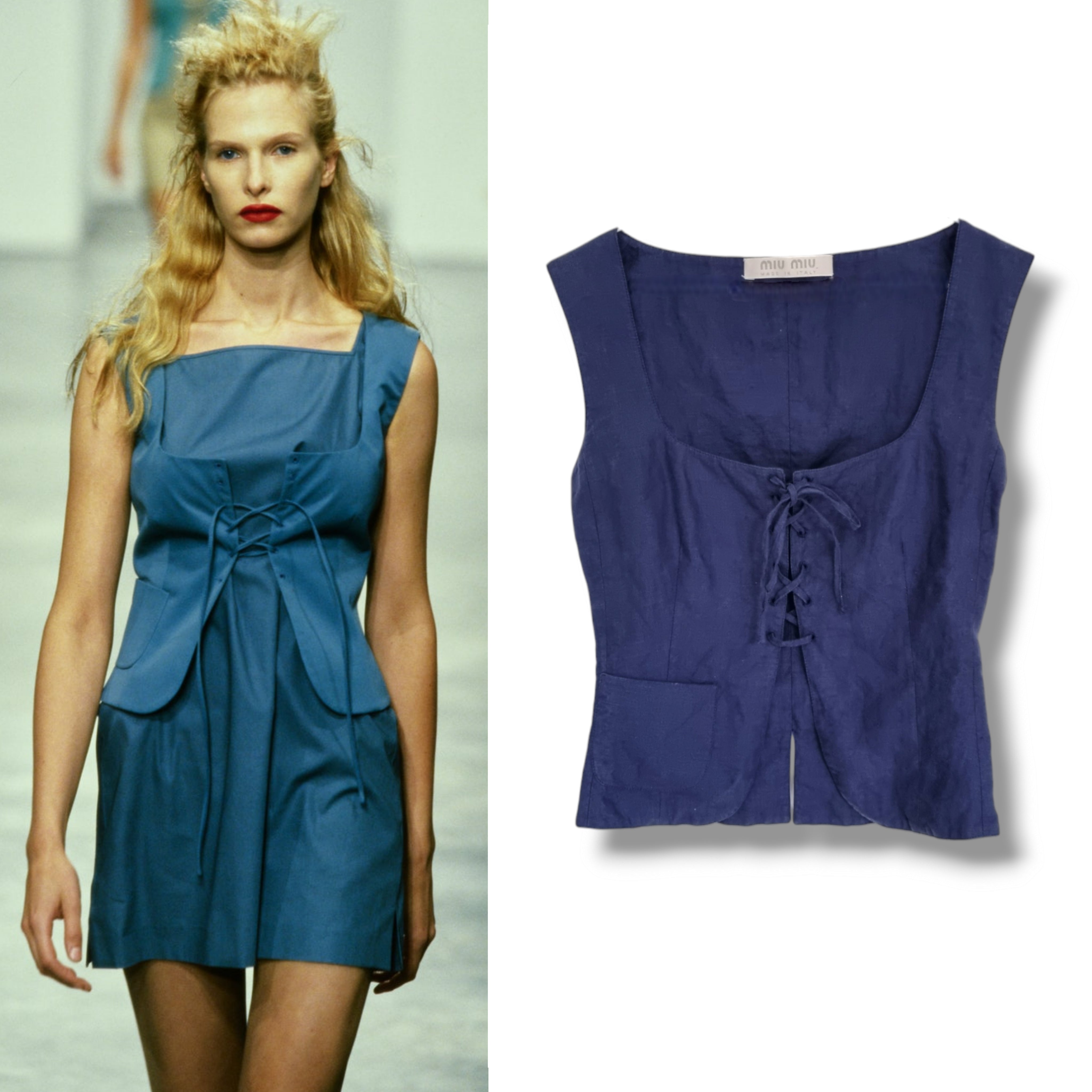 Sold at Auction: (2) MIU MIU & MOSCHINO COUTURE BUSTIER TOPS