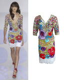 Valentino floral embellished runway set, SS 2004