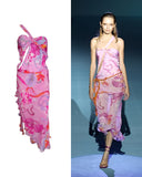 Ungaro floral cutout runway dress, SS 2004