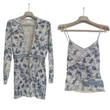 Dior chinoiserie print cardigan set, SS 2001