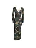 Dior camouflage maxi dress, SS 2001
