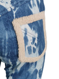 Dior tie dye shearling jeans, FW 2000
