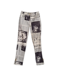 Dior newspaper print jeans, FW 2000