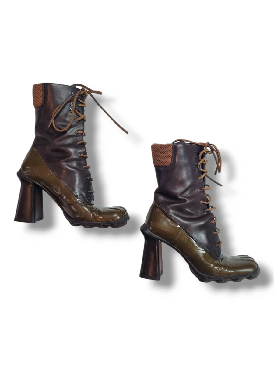 靴 90s miumiu leather boots archive 靴 90s miumiu leather boots archive Archival Very Rare