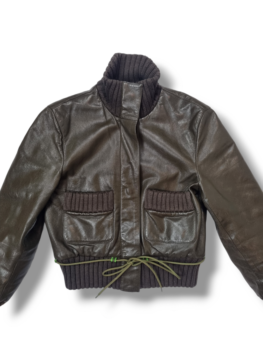 Miu Miu leather runway jacket, FW 1999 – My Runway Archive