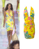 Versace floral skirt set, SS 2004