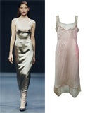 Prada runway dress with latex trim, SS 1998