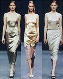 Prada runway dress with latex trim, SS 1998