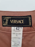 Versace runway logo belted dress, Spring 2005