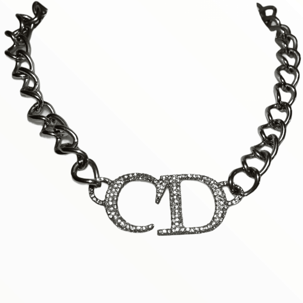 Archive Dior CD mini pave choker necklace Fall 2000 My