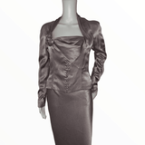 Christian Dior two piece gown with rose motif - My Runway Archive