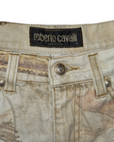Roberto Cavalli Renaissance print jeans, Fall 1994