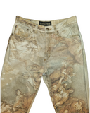 Roberto Cavalli Renaissance print jeans, Fall 1994