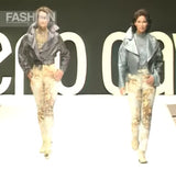 Roberto Cavalli Renaissance print jeans, Fall 1994