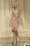 Versace runway logo belted dress, Spring 2005
