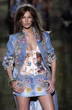 Roberto Cavalli pheasant print waist cincher, Spring 2003