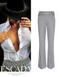 Escada embellished pants, SS 2000
