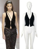 Emporio Armani velvet waistcoat, FW 2000
