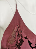 Roberto Cavalli burgandy brocade dress, FW 2004