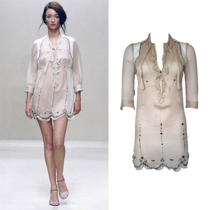 Prada sheer runway dress, SS 2000