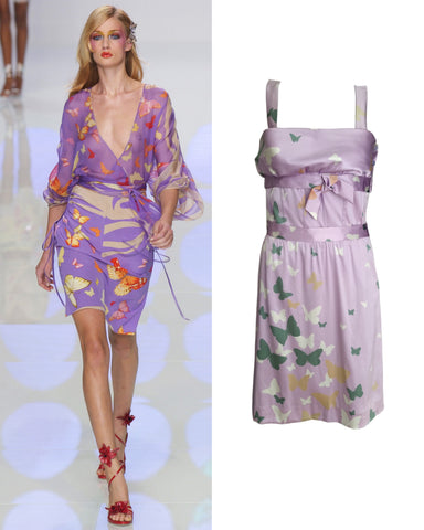 Valentino lilac butterfly dress, SS 2004