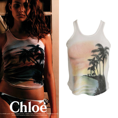 Stella for Chloe palm print top, SS 1999