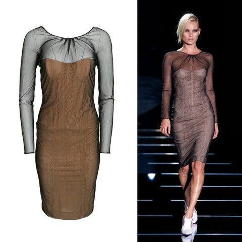 Tom Ford Gucci corseted runway dress, SS 2001