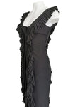 Dior silk ruffle gown, FW 2005