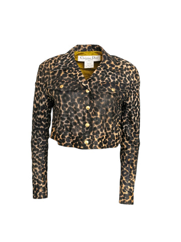 Dior leopard print jacket, FW 2000