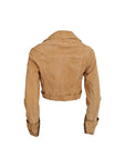 Dior suede equestrian print runway jacket, SS 2000
