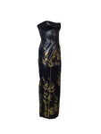 Dolce Gabbana handpainted wetlook runway dress, SS 1999