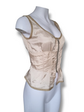 Prada 90s nylon zip corset top
