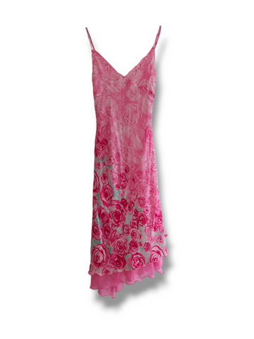 Blugirl Blumarine pink roses dress