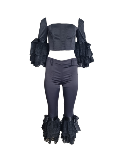 D&G lace corset pant set, SS 2000
