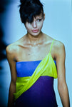 Versace colour block runway gown, FW 1997
