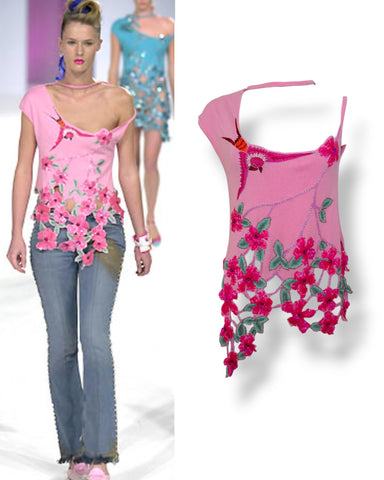 Matthew Williamson embellished runway top, SS 2001