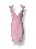 Herve Leger pink bandage dress, c 2007