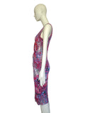 John Galliano floral newspaper dress
