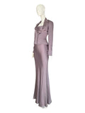 Christian Dior two piece gown with rose motif