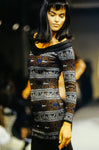 Alaia abtract floral bodycon dress, FW 1990