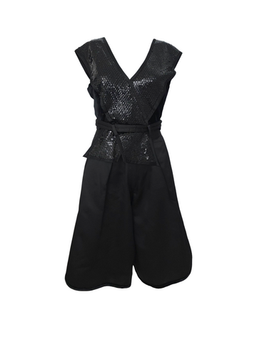 Giorgio Armani black sequin ensemble, early 90s