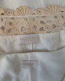 Valentino white linen ensemble, 2000s