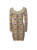 Alaia abtract floral bodycon dress, FW 1990