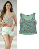 Escada sequin runway top, SS 2001