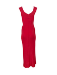 Versus Versace red shimmer gown, 90s