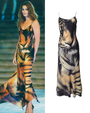 Roberto Cavalli tiger dress, FW 2000