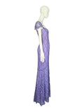 Escada embellished lilac gown, SS 2001