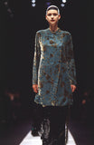 Emporio Armani teal runway gown, FW 1998