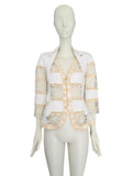 Dior leather and sheer lace jacket, SS 2005